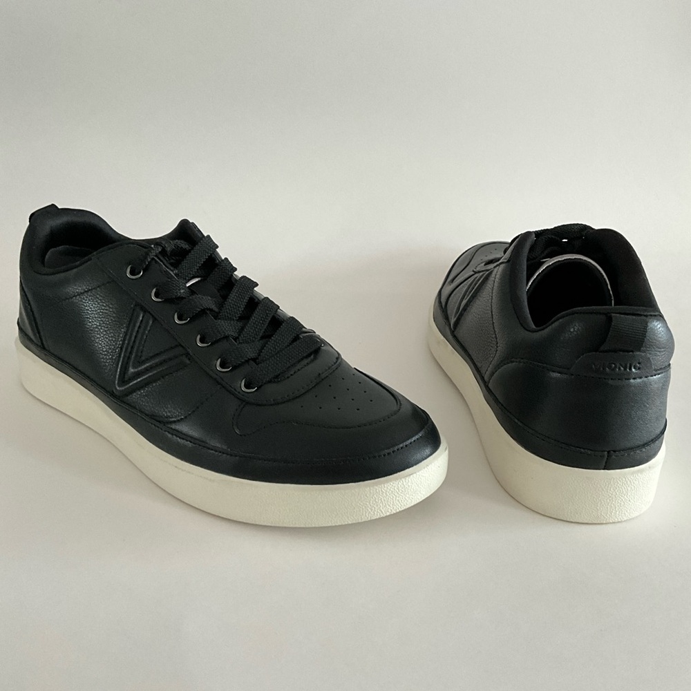 Vionic Elise Leather Platform Comfortable Low Top… - image 3